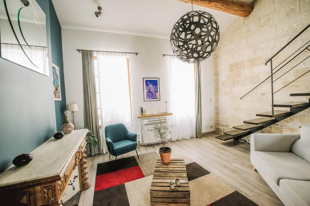 Duplex Climatise Centre Ancien 7Min A Pied Du Palais 6 Couchages Apartment Avignon Bagian luar foto